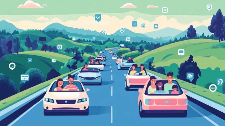 Ventajas de usar apps para compartir coche entre ciudades que no aparecen en los mapas