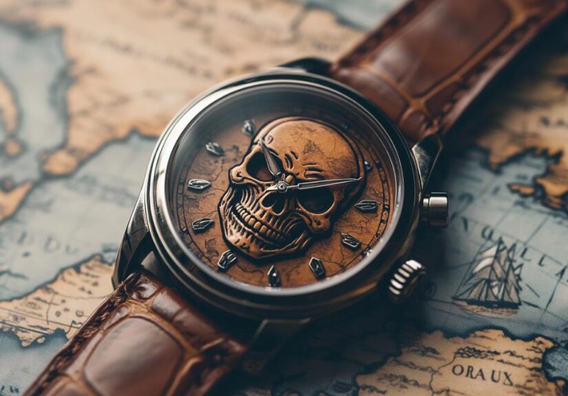 Inspiración para regalar: el reloj de cuarzo Skullex con diseño de calavera