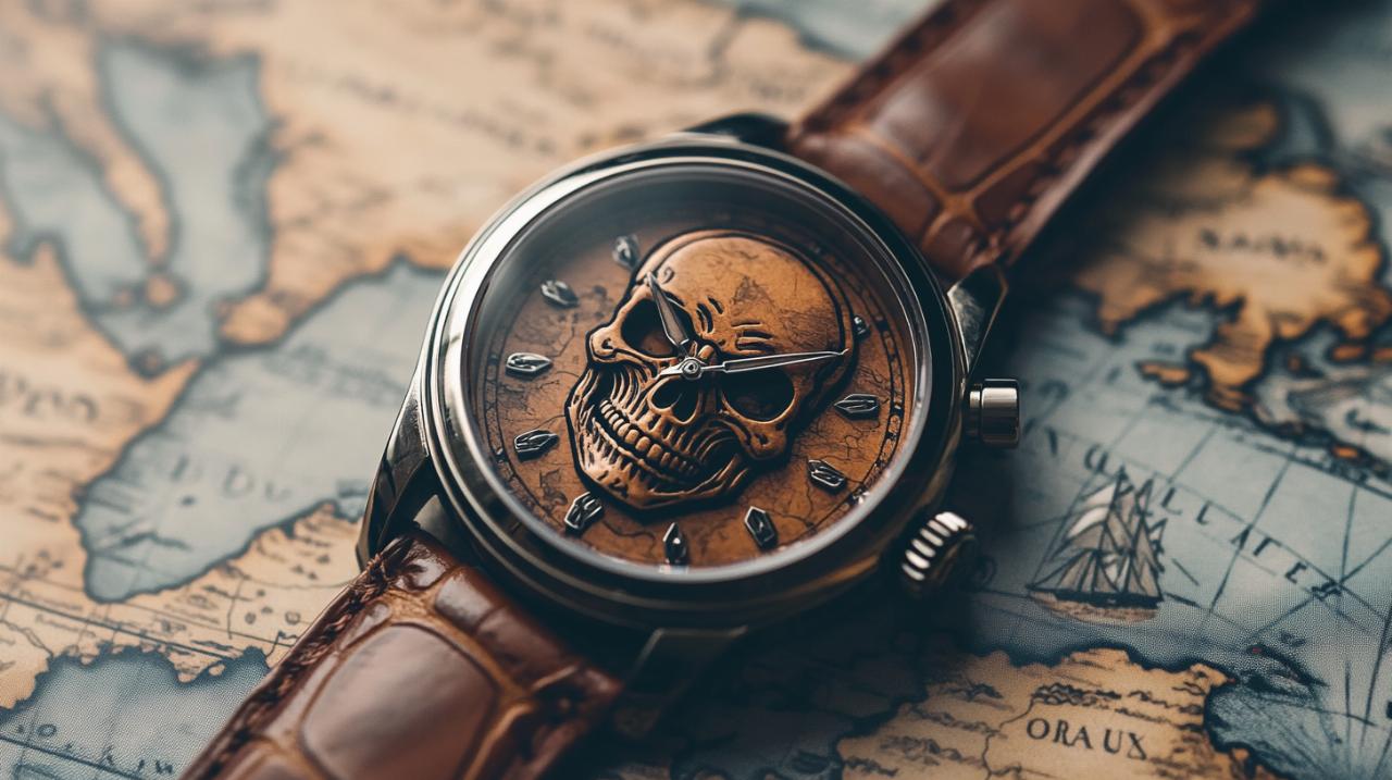 Inspiración para regalar: el reloj de cuarzo Skullex con diseño de calavera