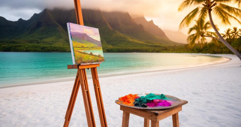 Cómo el Pintor en Tahití – Arte y Color Tropical transforma la paleta del Pacífico Sur