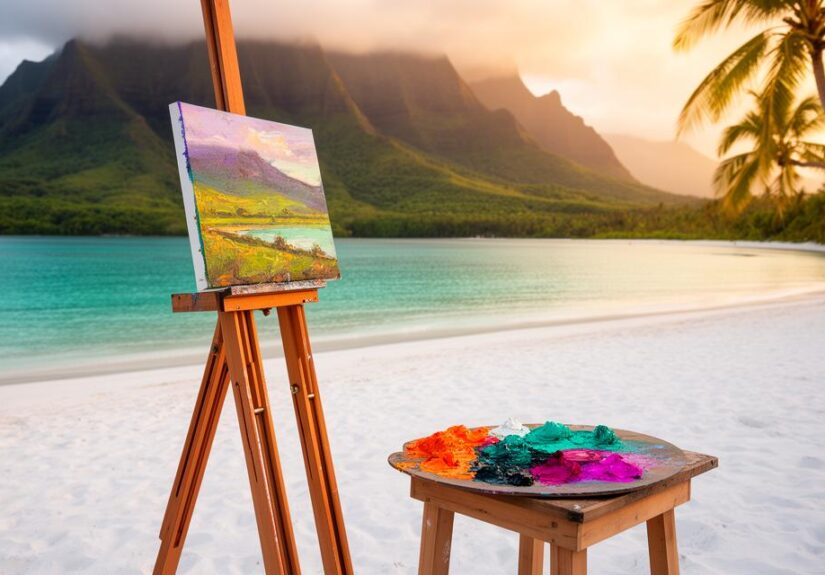 Cómo el Pintor en Tahití – Arte y Color Tropical transforma la paleta del Pacífico Sur